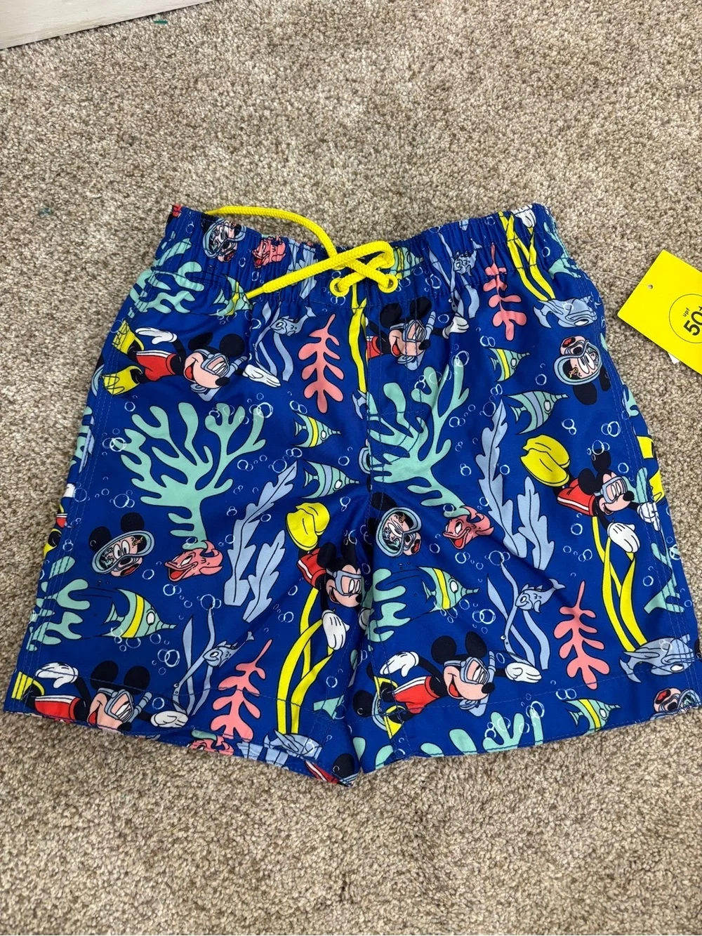 NEW! Gap x Disney Boys Mickey Swim Trunks Size 5 Swim Beachy Summer